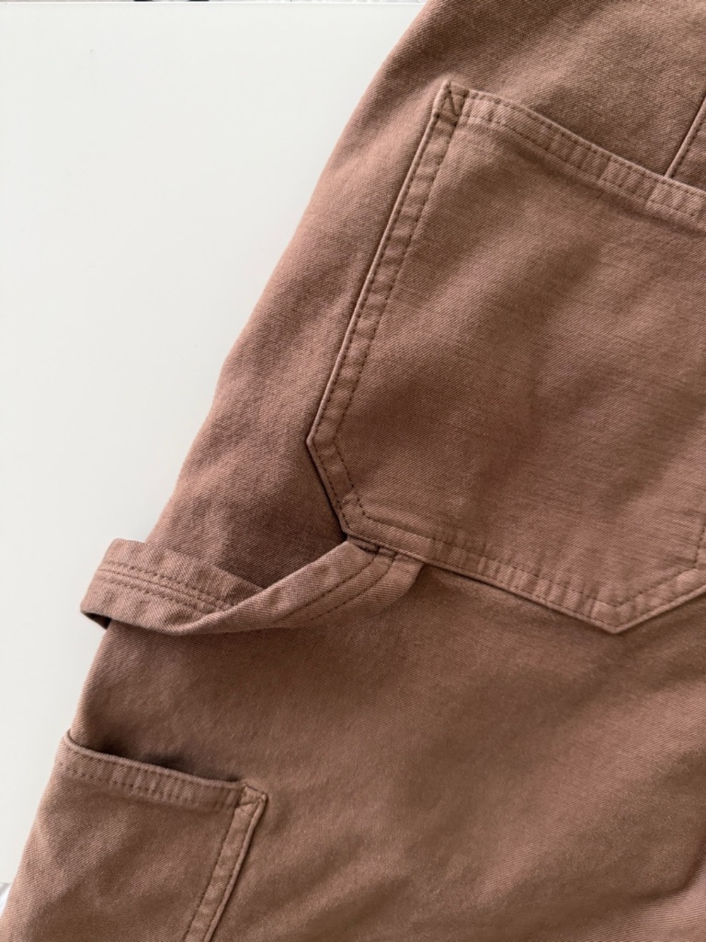 Wilfred Free Brown Utility Carpenter Pants High Rise Straight Leg Size 6 - Picture 10 of 11